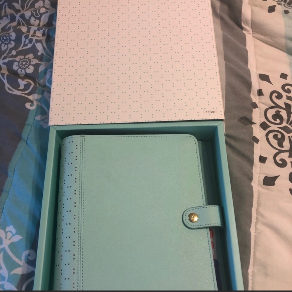 Kikki K large leather mint planner